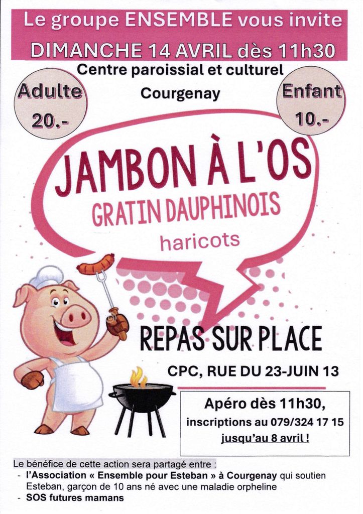 Repas de soutien - Ensemble 2024