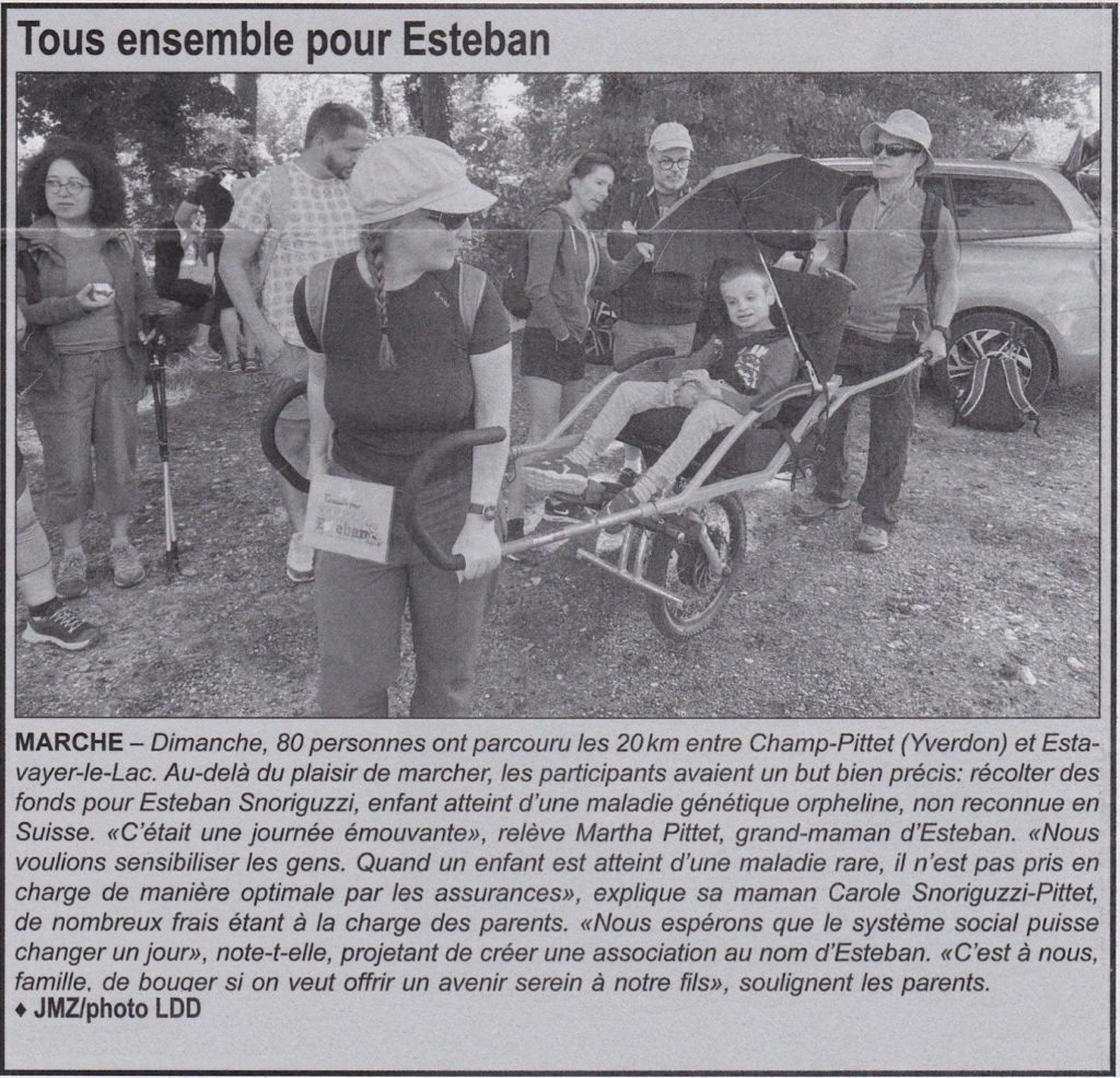 Tous ensemble pour Esteban - Marche 2022